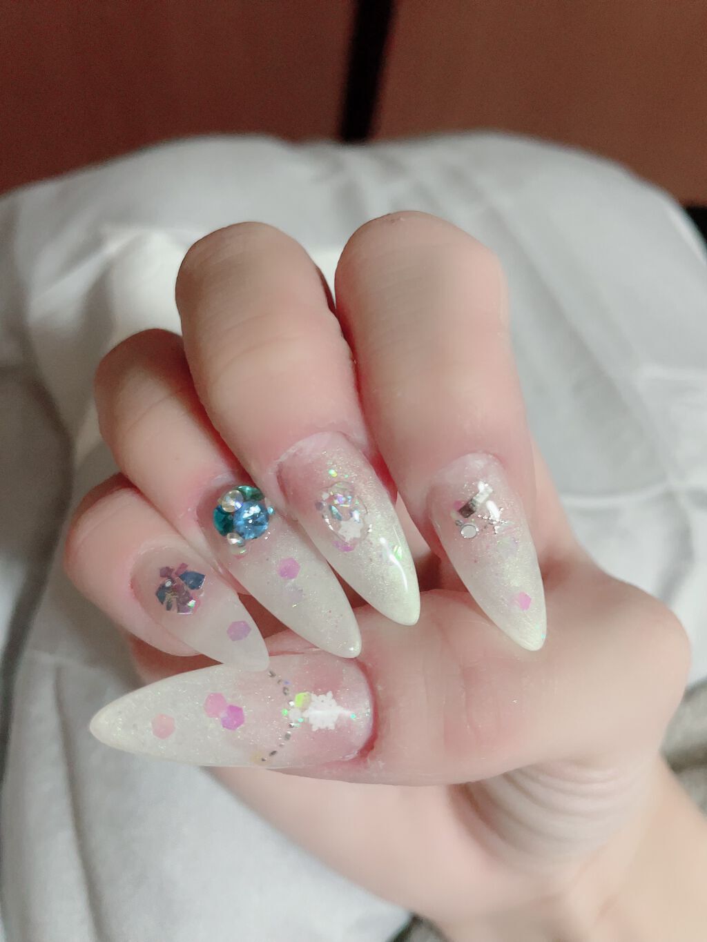 めろ on LIPS 「セリアネイルシール♡セリアだけどクオリティ高い!..」(1枚目)