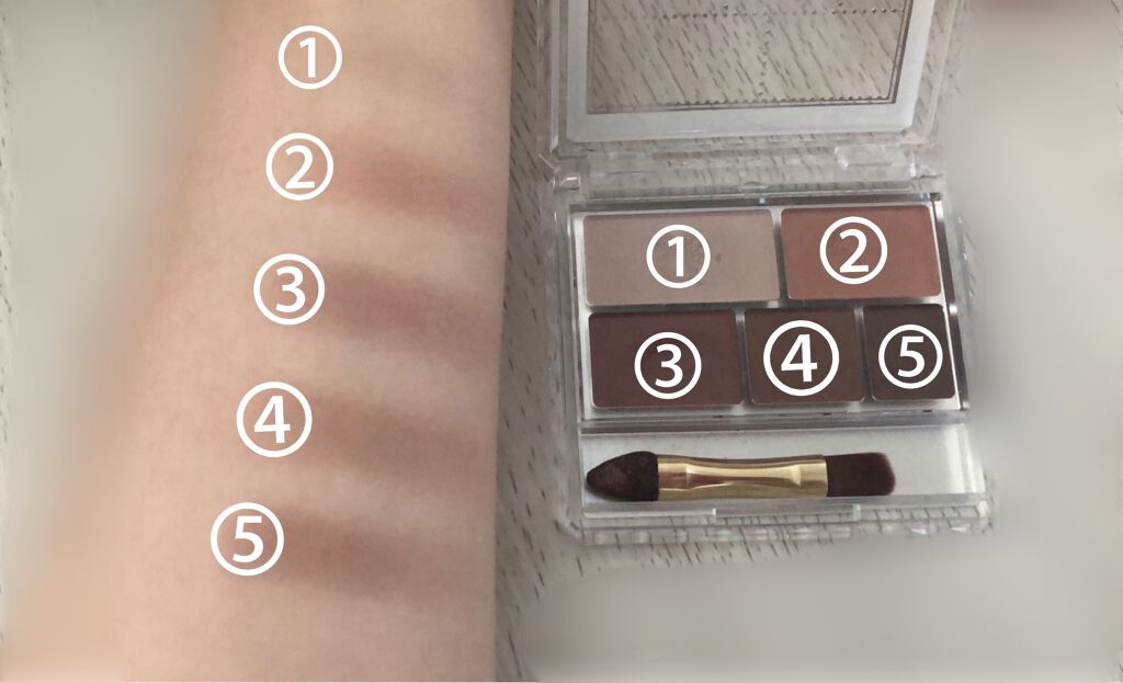 パーフェクトマルチアイズ/キャンメイク/アイシャドウパレットを使ったクチコミ（3枚目）