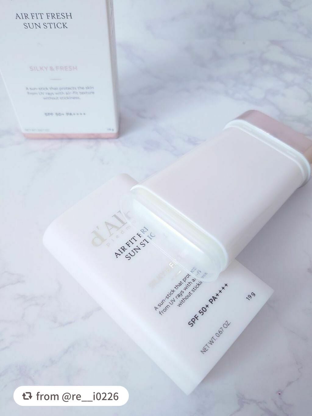 エアーフィットフレッシュサンスティック/ダルバ/日焼け止めスティックを使ったクチコミ(2枚目)