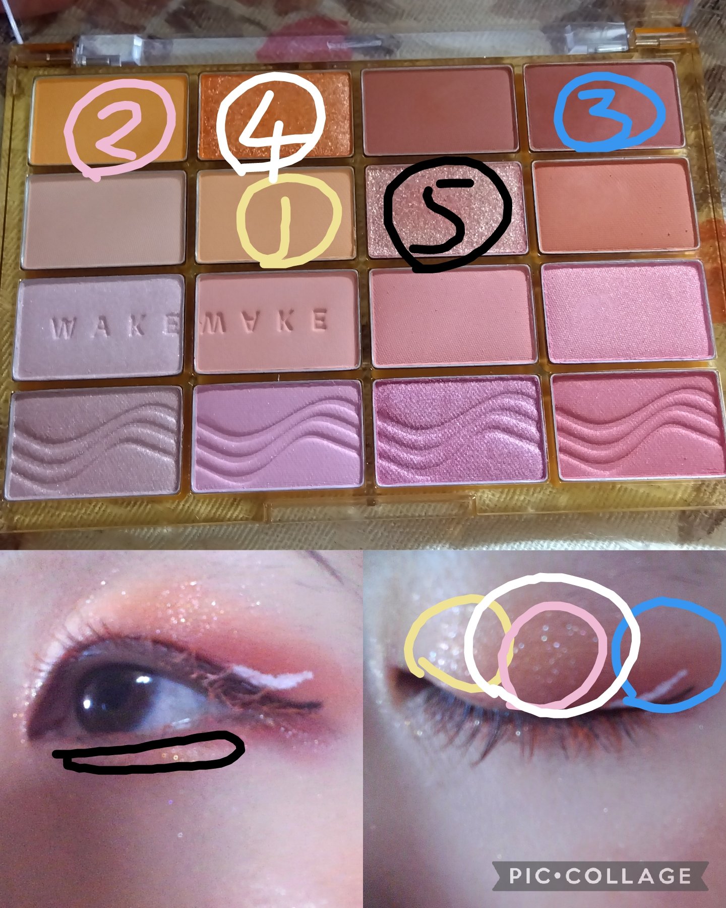 ソフトブラーリングアイパレット/wakemake/アイシャドウパレットを使ったクチコミ（2枚目）