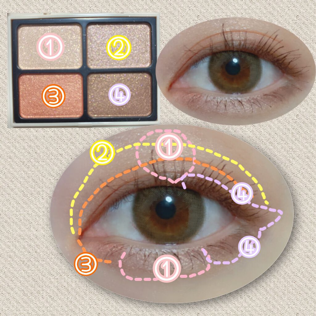 ニュアンスカラーアイズ/Enamor/アイシャドウパレットを使ったクチコミ(6枚目)