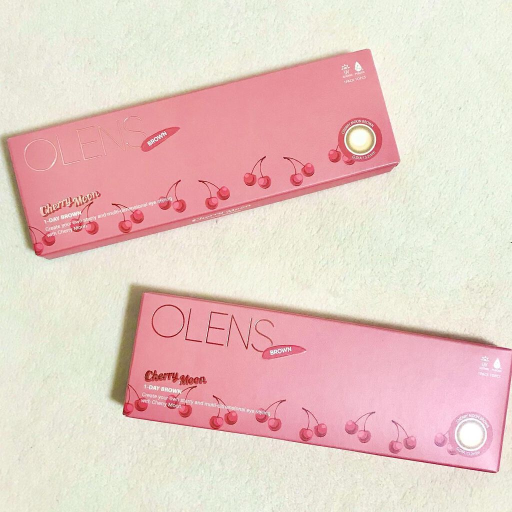 Cherry Moon 1day/OLENS/カラーコンタクトレンズを使ったクチコミ（1枚目）