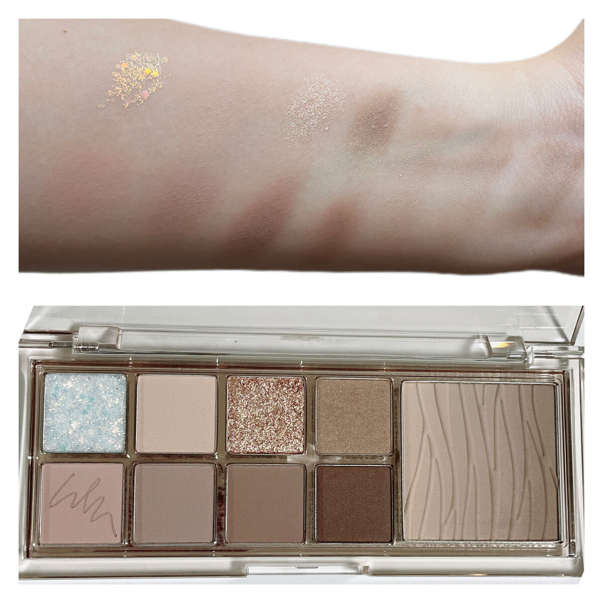 ミックスブラーリングアイパレット/wakemake/マルチパレットを使ったクチコミ（3枚目）