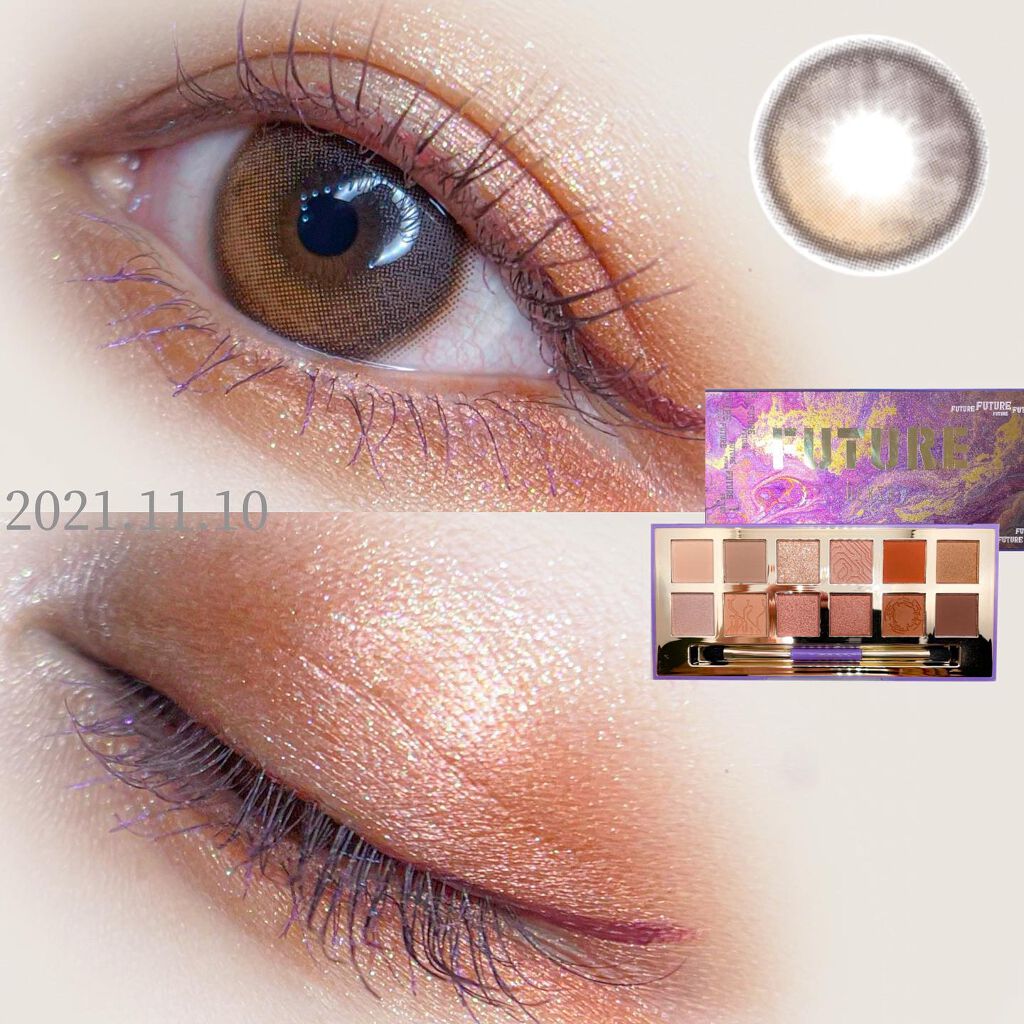 Hexze PRO流れ星釉薬12色アイシャドウ/HEXZE（ヘックスゼ）/アイシャドウパレットを使ったクチコミ（1枚目）