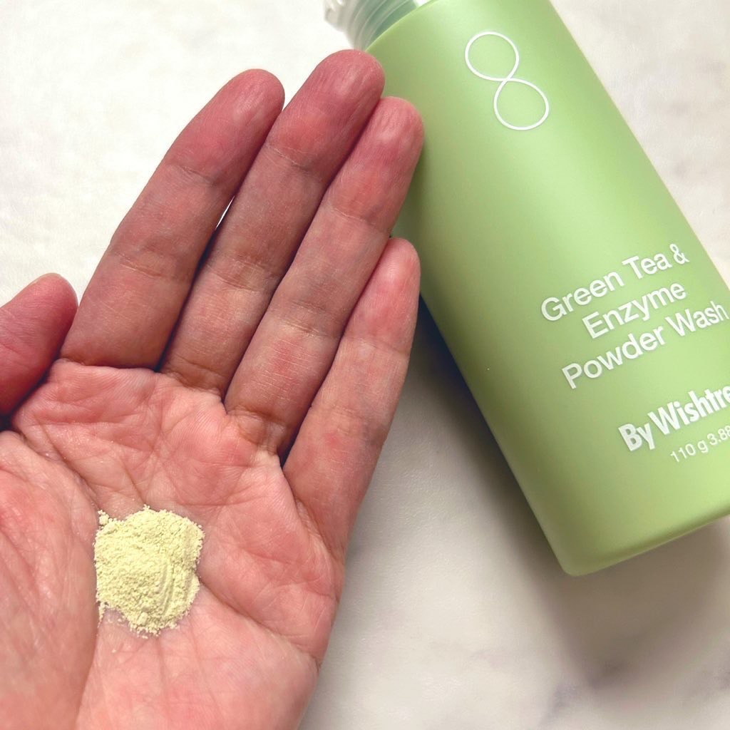 グリーンティー&エンザイムパウダーウォッシュ/By Wishtrend/洗顔パウダーを使ったクチコミ（2枚目）