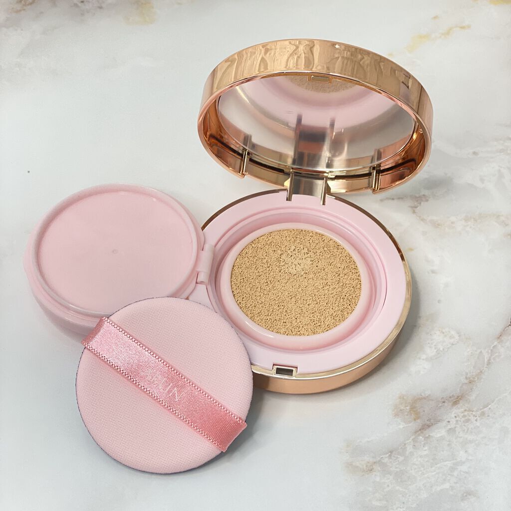 ピンクティーツリーカバークッション/APLIN/クッションファンデーションを使ったクチコミ（2枚目）