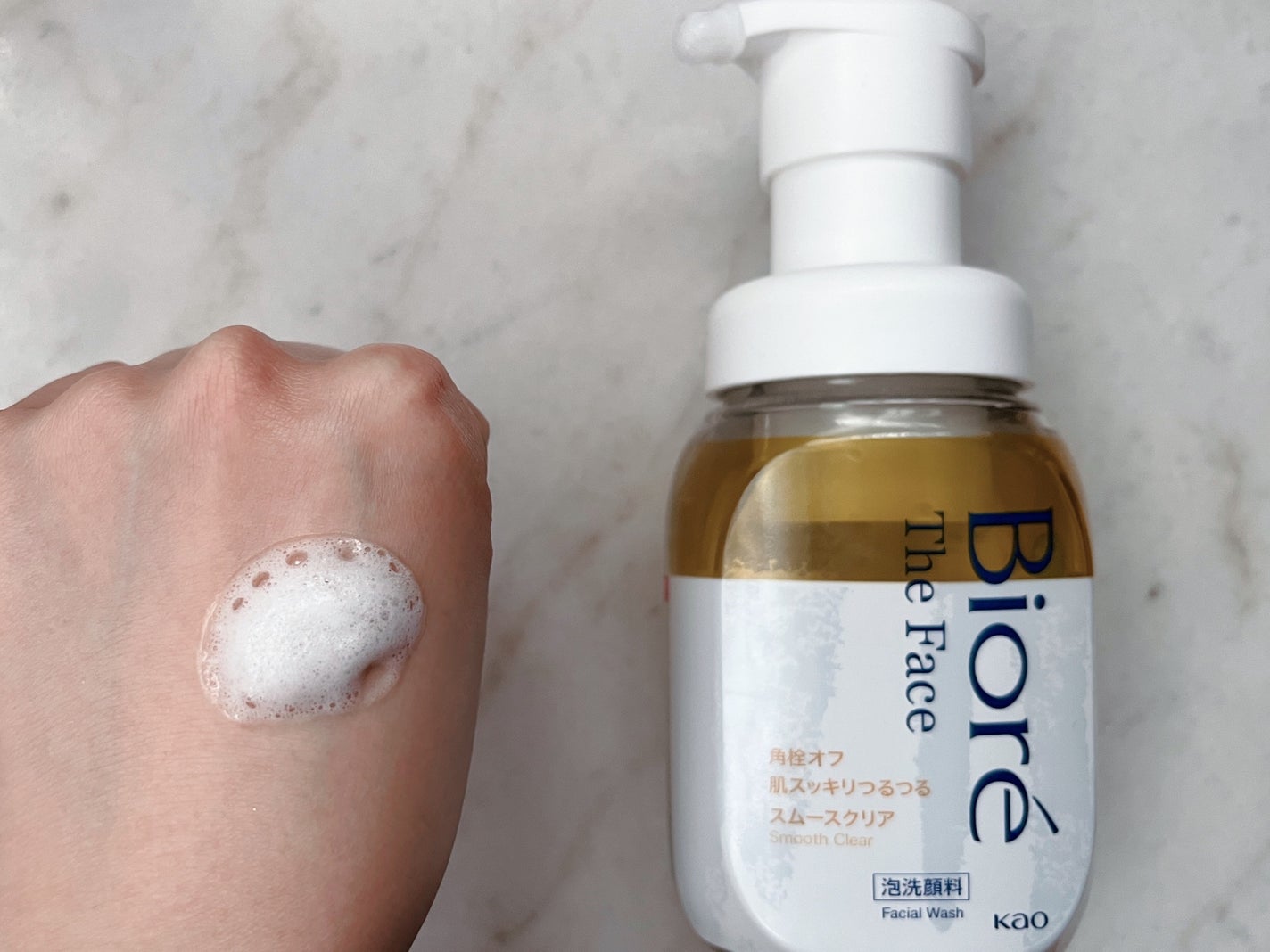 ビオレ ザフェイス 泡洗顔料 スムースクリア/ビオレ/泡洗顔を使ったクチコミ(2枚目)