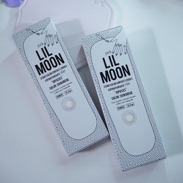 LIL MOON 1day クリームグレージュ/LIL MOON/ワンデー（１DAY）カラコンの画像