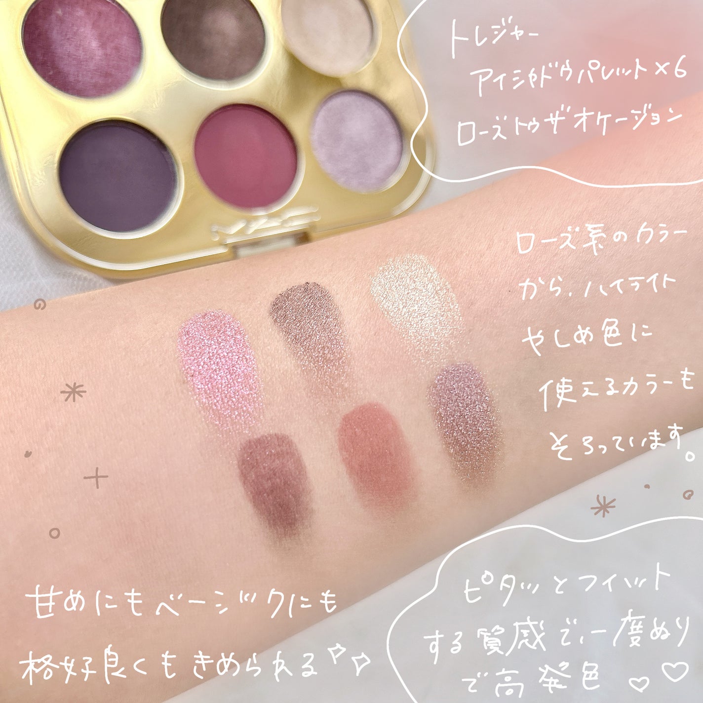 トレジャー アイシャドウ パレット ×6/M・A・C/アイシャドウパレットを使ったクチコミ(3枚目)
