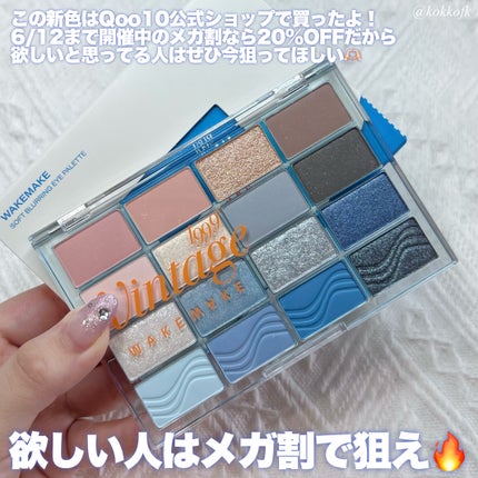 ソフトブラーリングアイパレット/wakemake/アイシャドウパレットを使ったクチコミ(9枚目)