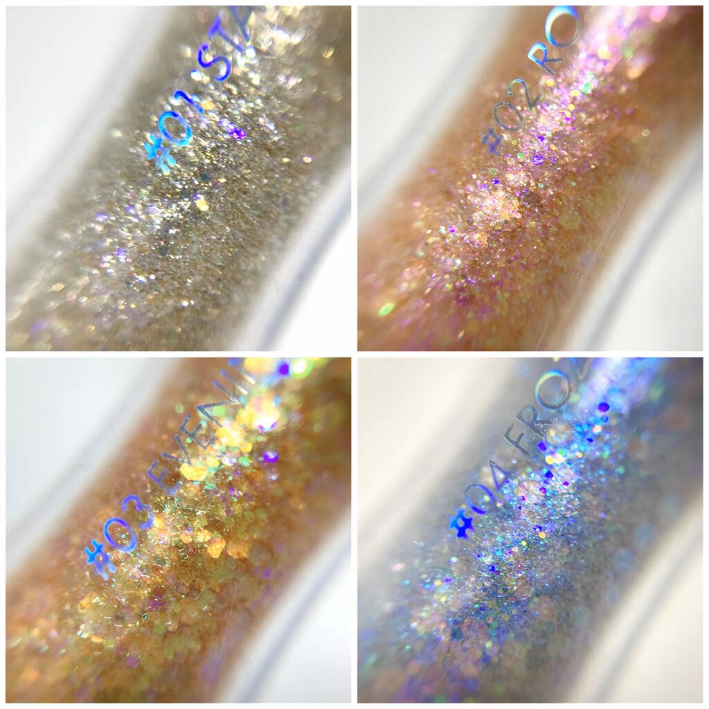 リキッド グリッター シャドウ/rom&nd/グリッターを使ったクチコミ(4枚目)