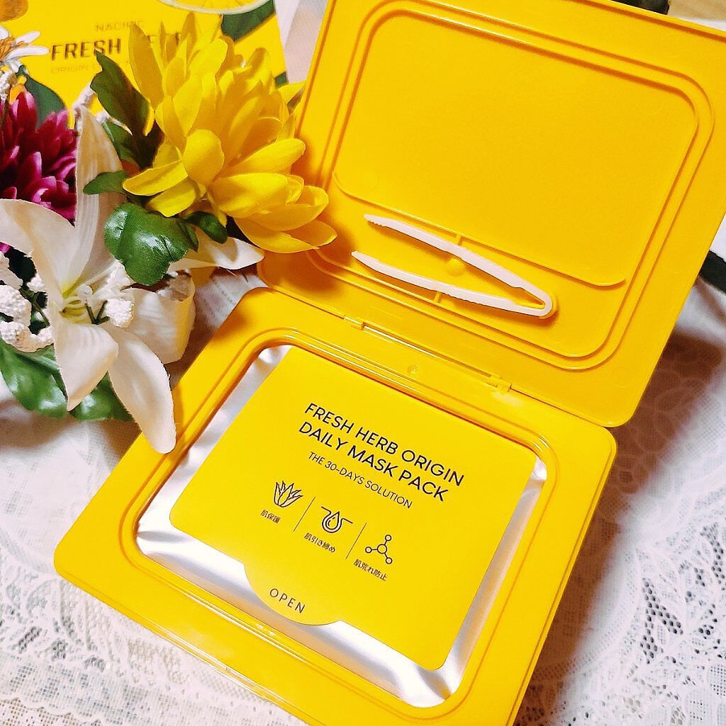 フレッシュハーブオリジンデイリーマスクパック/NACIFIC/シートマスク・パックを使ったクチコミ（2枚目）