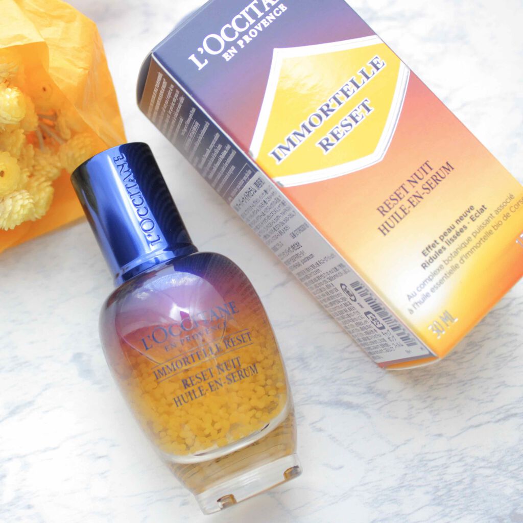 イモーテル オーバーナイトリセットセラム/L'OCCITANE/美容液を使ったクチコミ（2枚目）