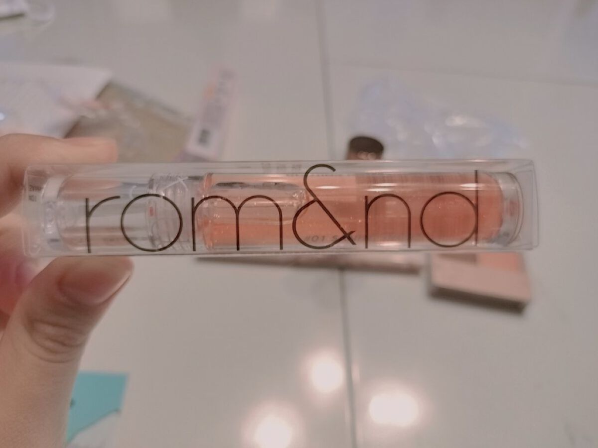 グラスティングウォーターグロス/rom&nd/リップグロスを使ったクチコミ（1枚目）