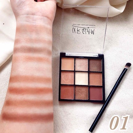 UR GLAM BLOOMING EYE COLOR PALETTE/U R GLAM/アイシャドウパレットを使ったクチコミ(2枚目)