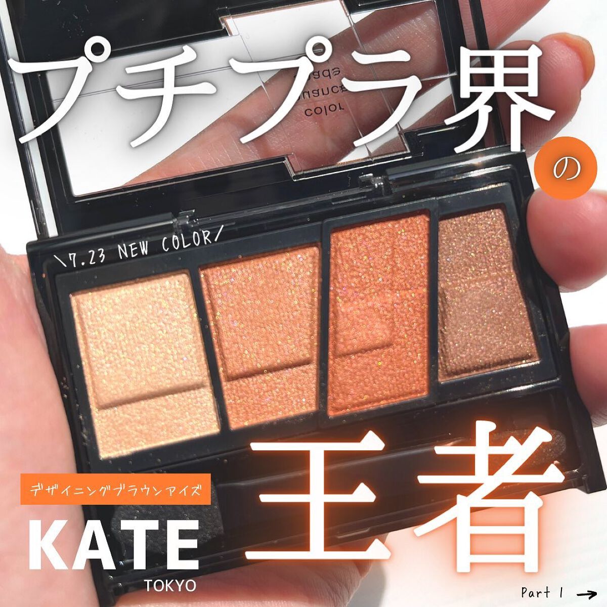 デザイニングブラウンアイズ BR-9 スキニーオレンジブラウン/KATE/アイシャドウパレットを使ったクチコミ（1枚目）