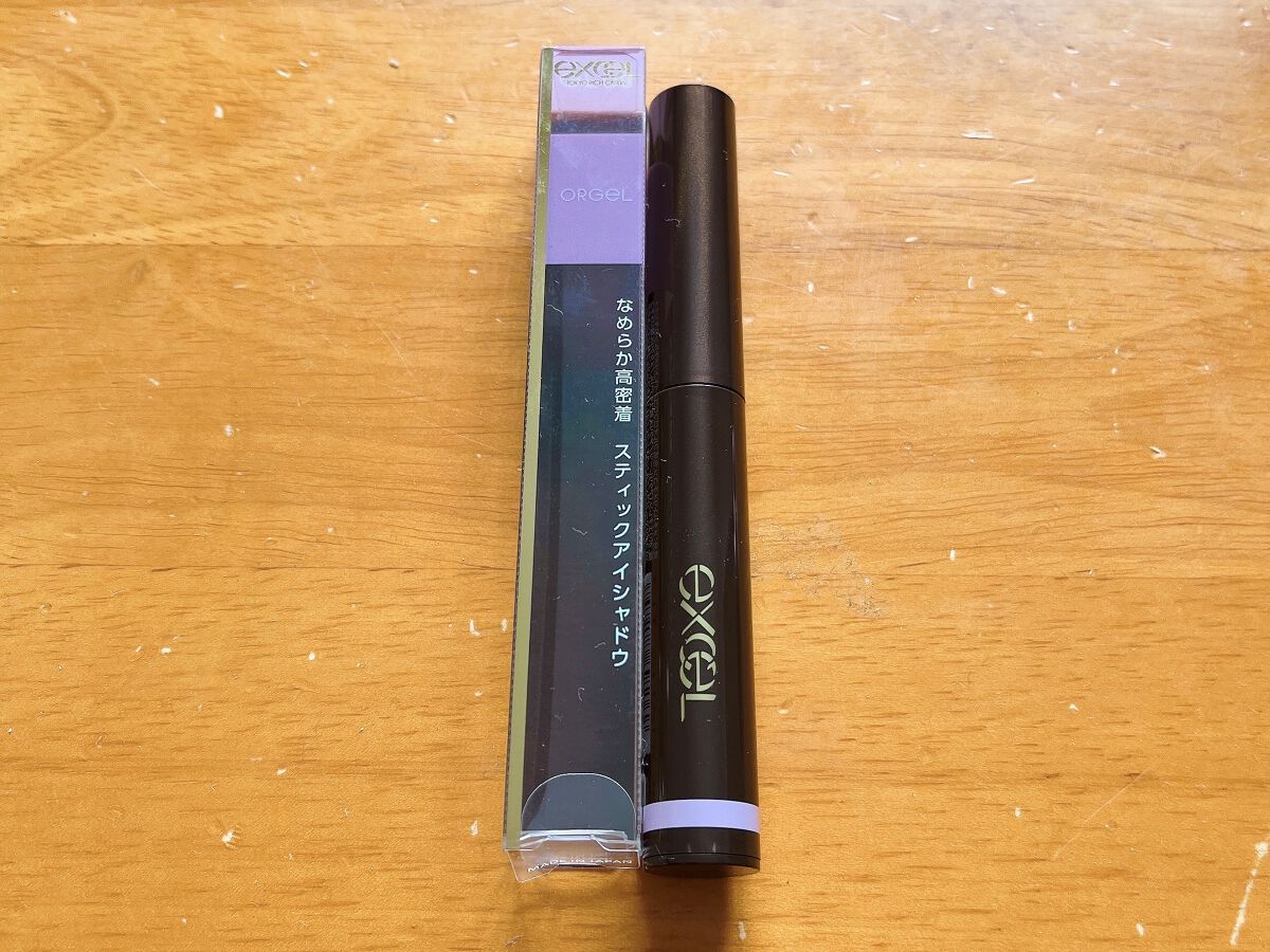 グリームオンフィットシャドウ GF08 オルゴール(EC限定)/excel/スティックアイシャドウを使ったクチコミ（2枚目）