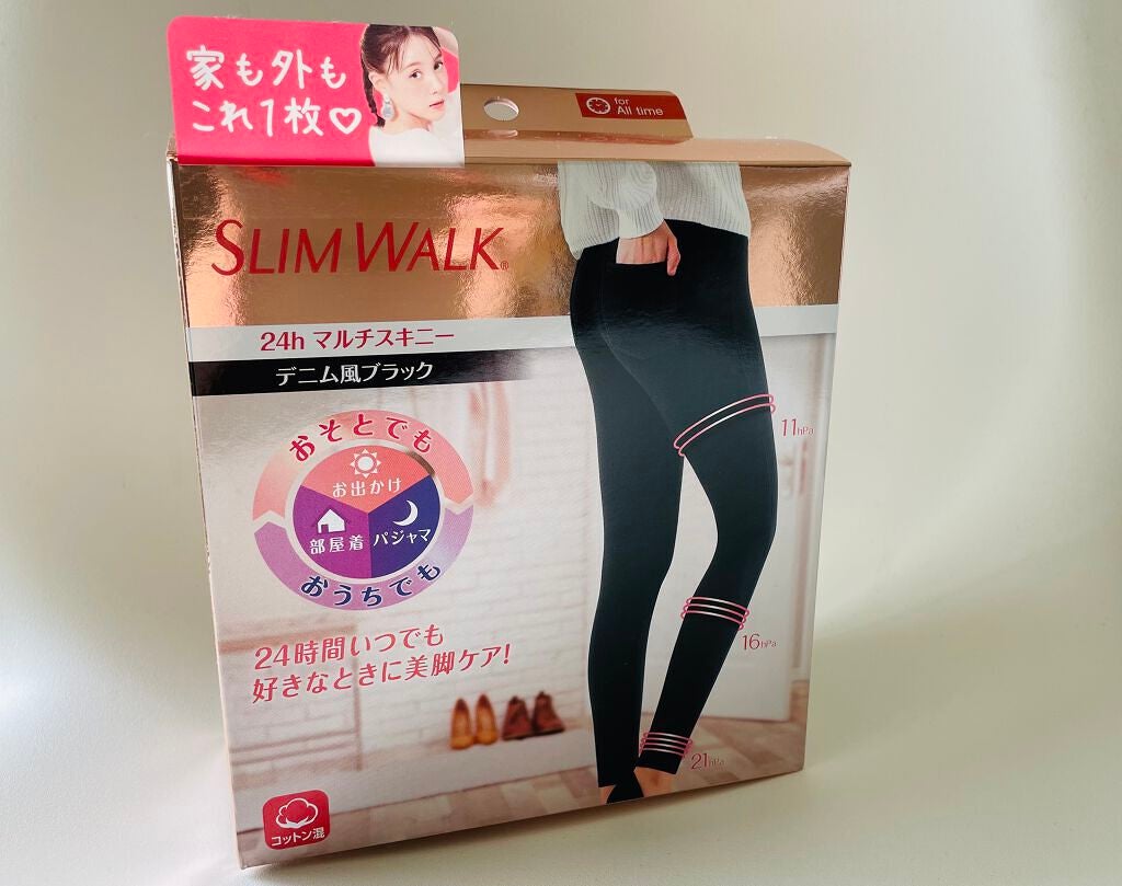 スリムウォーク 24h マルチスキニー デニム風/SLIMWALK/着圧ソックス・レギンスを使ったクチコミ(1枚目)
