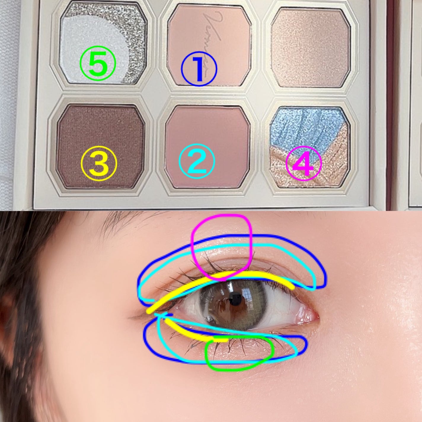 絵画アイシャドウパレット/MilleFée/アイシャドウパレットを使ったクチコミ(7枚目)