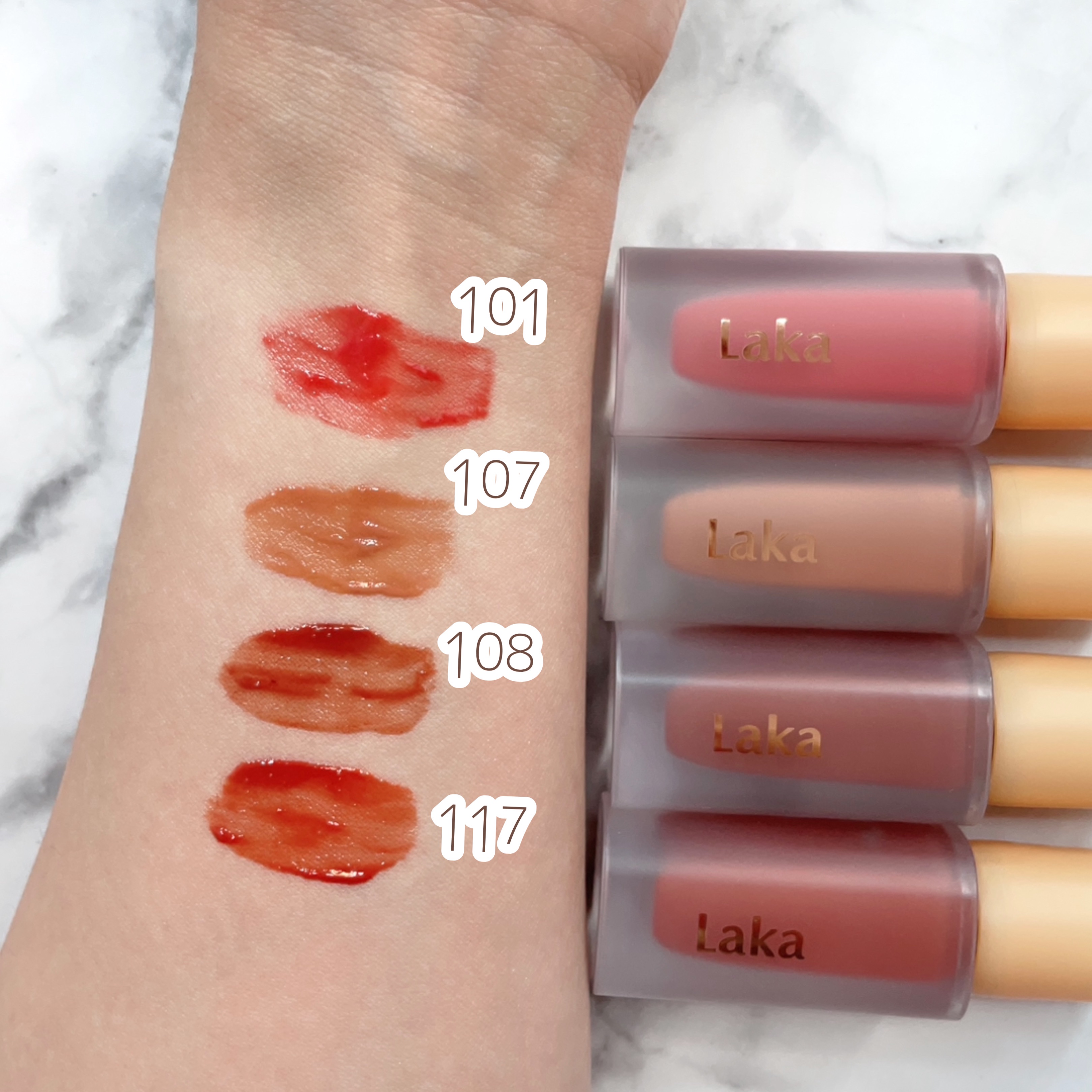 フルーティーグラムティント/Laka/リップティントを使ったクチコミ（2枚目）