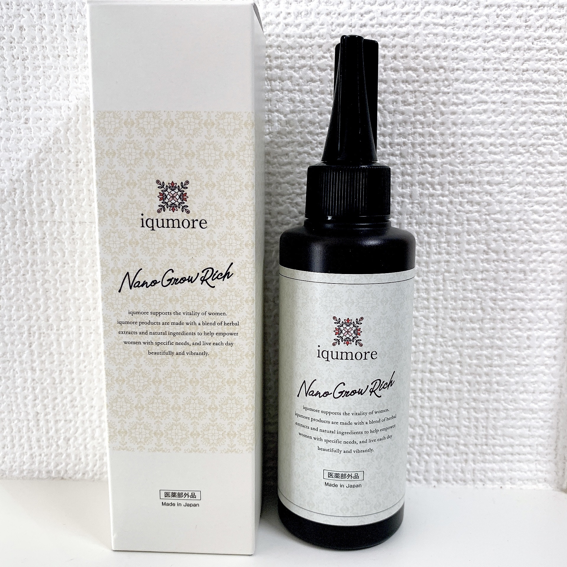 ナノグロウリッチ/iqumore/頭皮ローションを使ったクチコミ（1枚目）