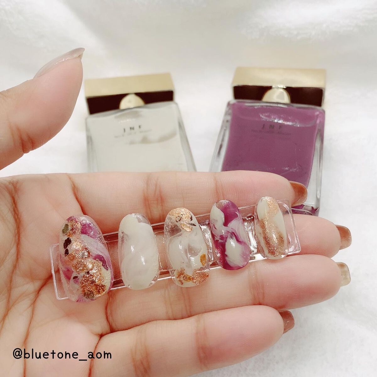 グレイズドフレグランスネイル/JNF/マニキュアを使ったクチコミ(4枚目)