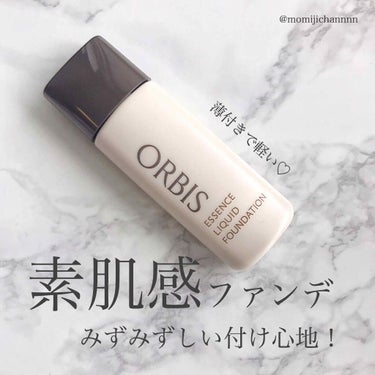 オルビス エッセンスリキッドファンデーションのクチコミ「ORBIS オルビス  
エッセンスリキッドファンデーション
ピンクナチュラル02

薄付きで.....」（1枚目）