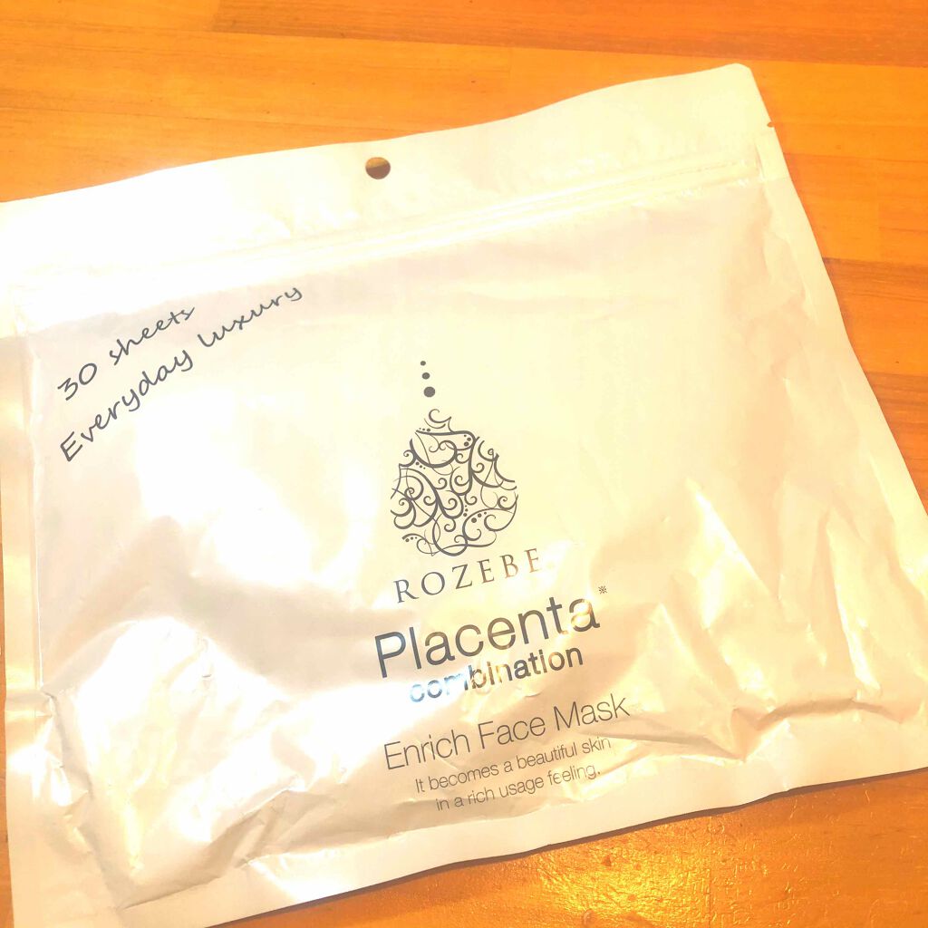 プラセンタエンリッチフェイスマスク/ROZEBE/シートマスク・パックを使ったクチコミ(1枚目)