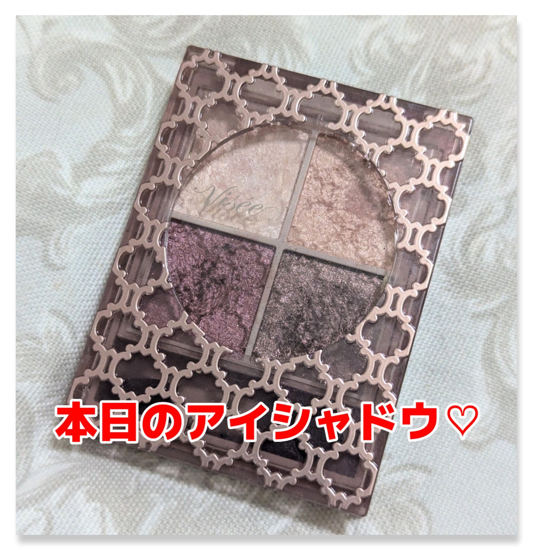 グロッシーリッチ アイズ N PK-3 バーガンディ系/Visée/アイシャドウパレットを使ったクチコミ（1枚目）