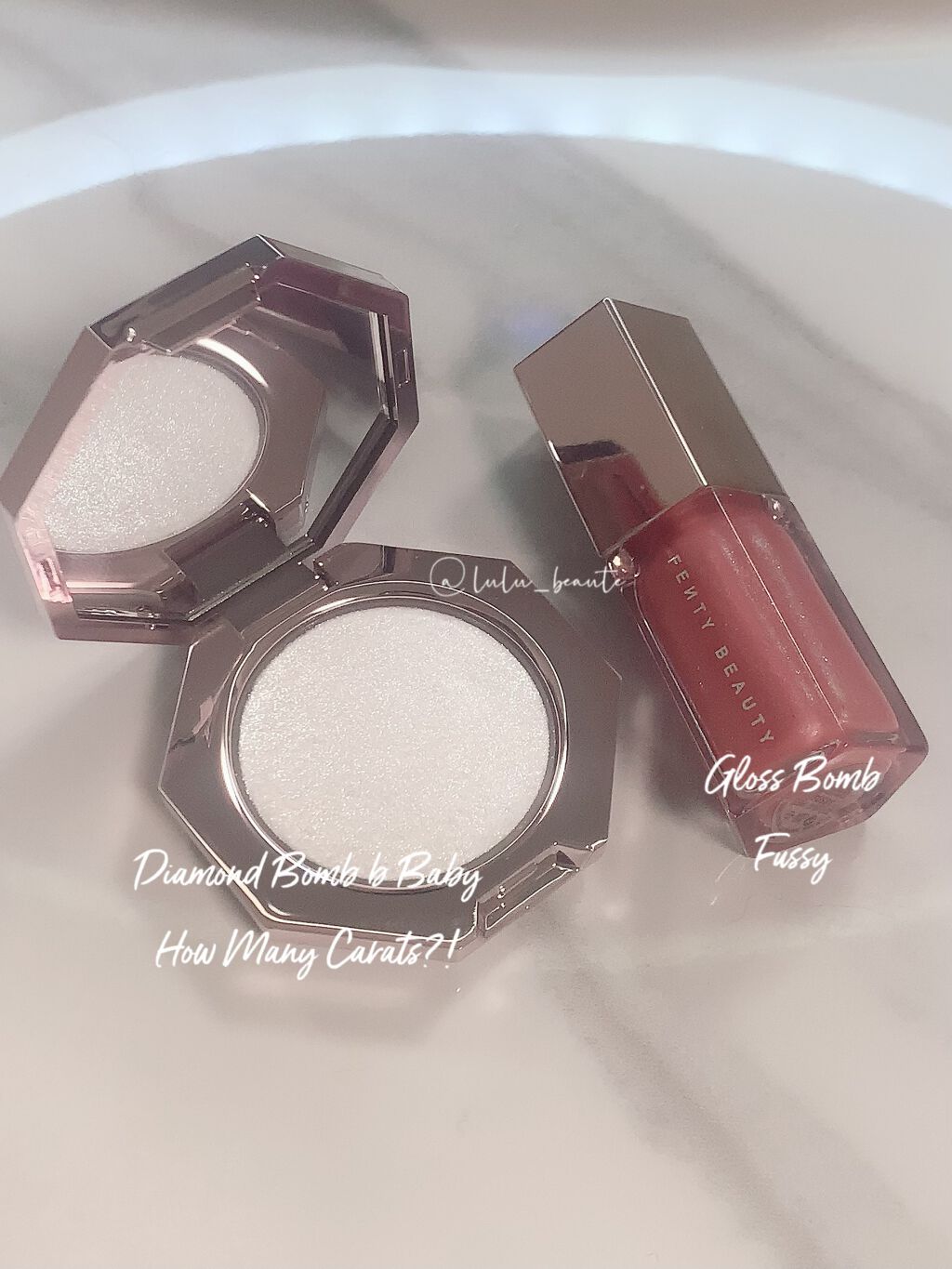 DIAMOND BOMB/FENTY BEAUTY BY RIHANNA/パウダーハイライトを使ったクチコミ（1枚目）