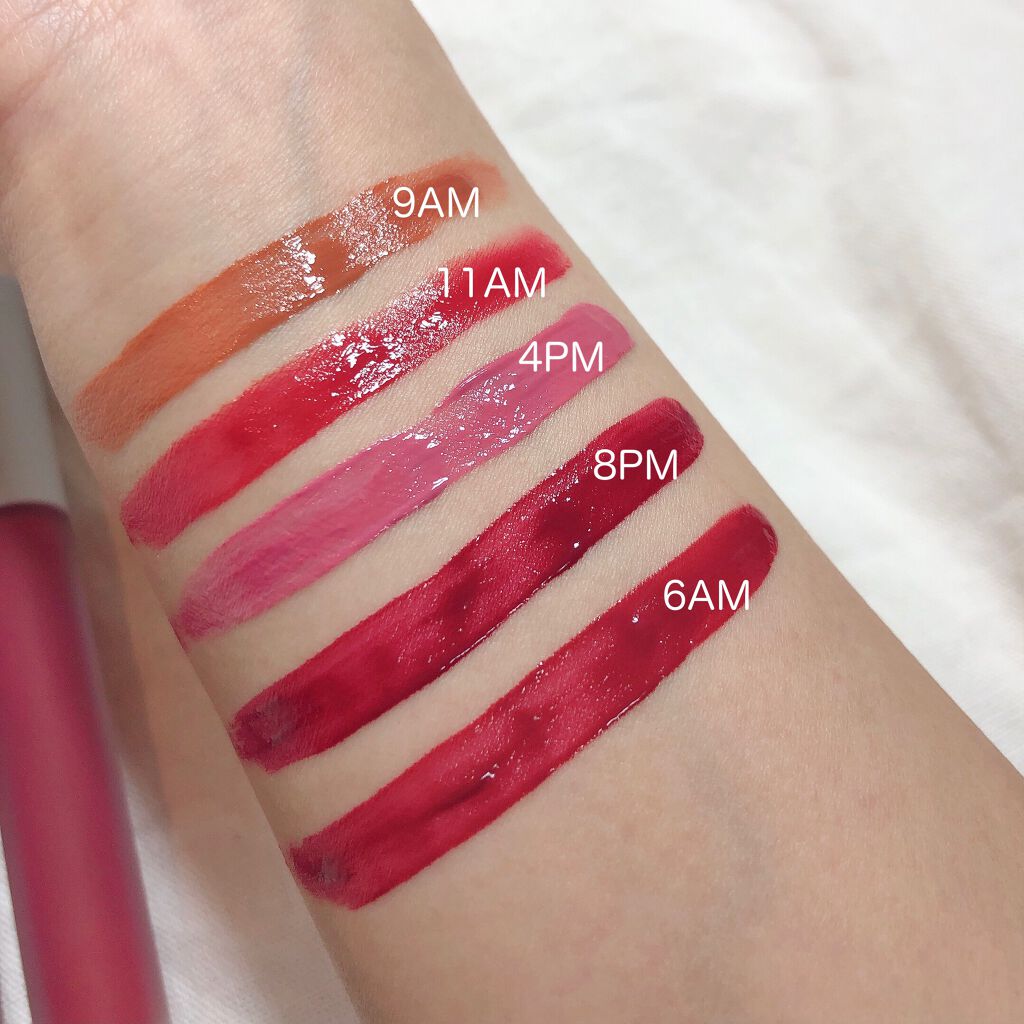 オールタイム ムード ベルベットティント サマータイムエディション/saat insight/リップティントを使ったクチコミ（2枚目）