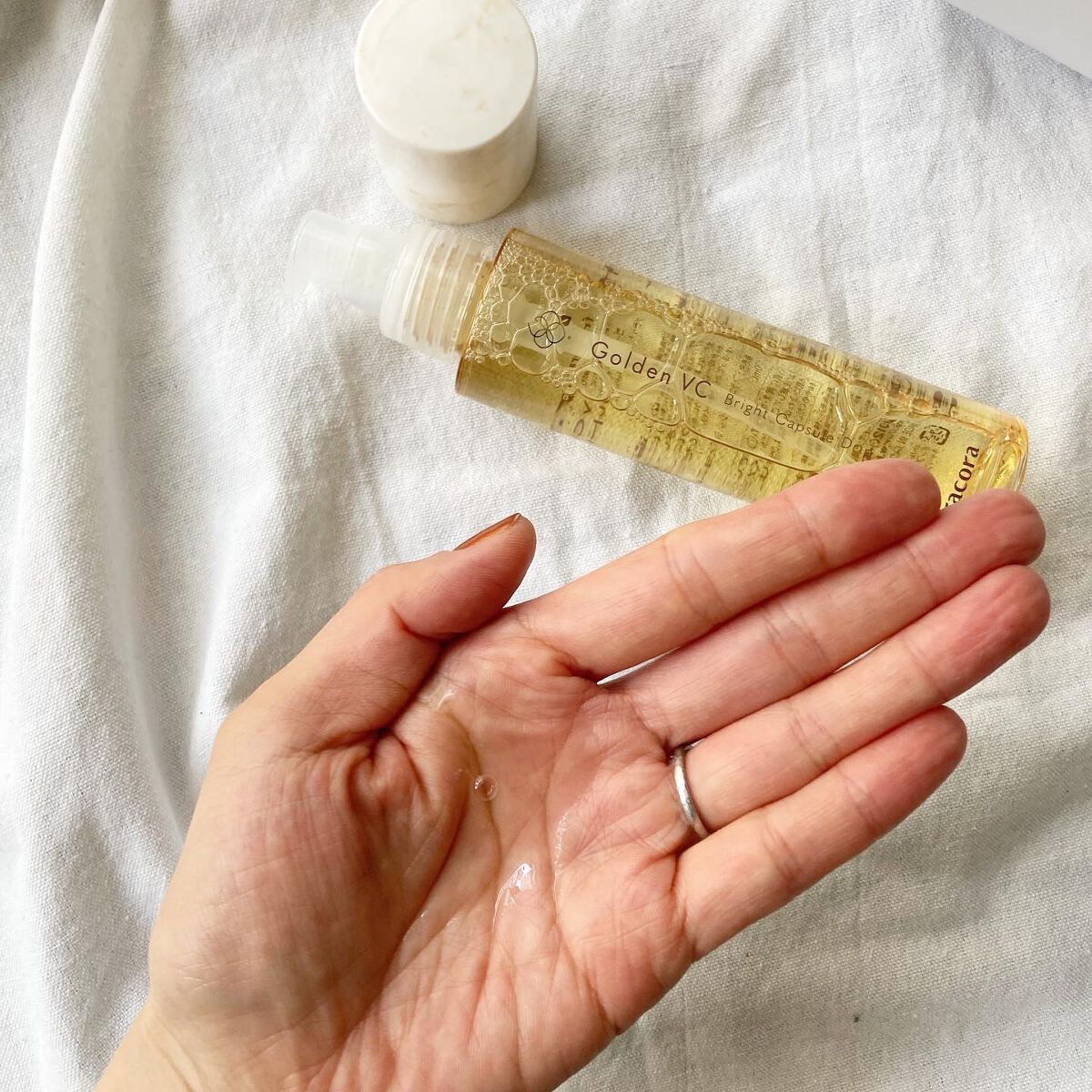 ゴールデンVC ブライト カプセルドリップ/fracora/化粧水を使ったクチコミ(5枚目)