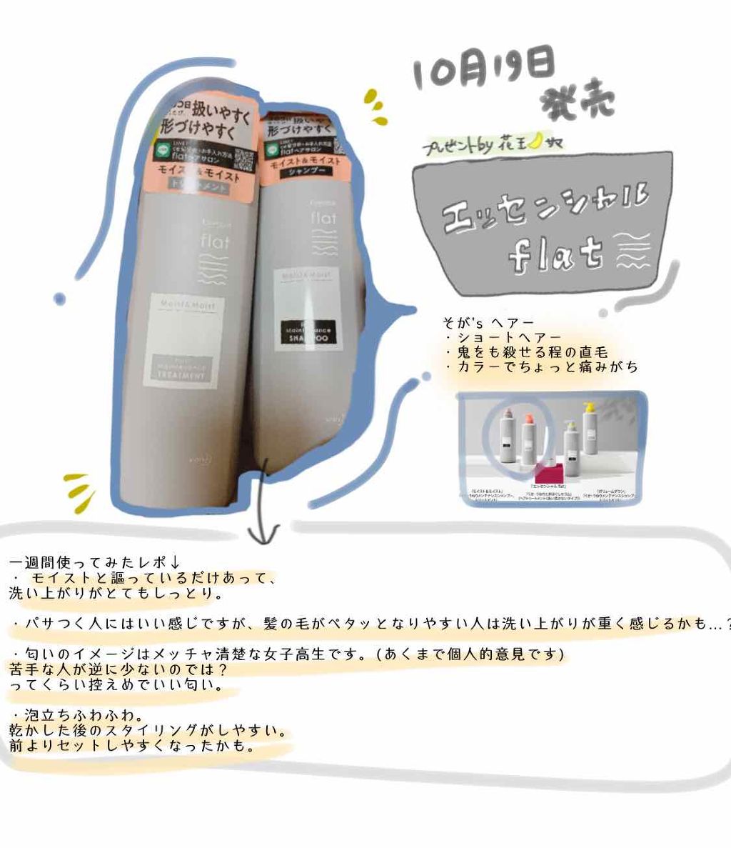 くせ・うねりメンテナンスシャンプー&トリートメント(モイスト&モイスト)/エッセンシャル flat/シャンプー・コンディショナーを使ったクチコミ(2枚目)