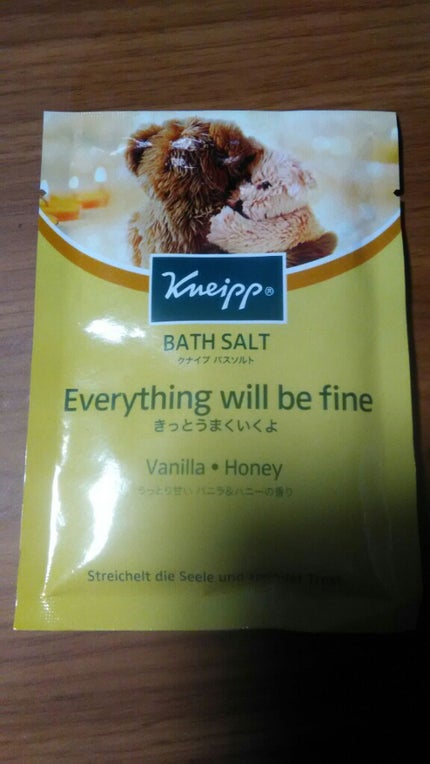 クナイプ バスソルト バニラ&ハニーの香り/クナイプ/無機塩系入浴剤を使ったクチコミ(1枚目)