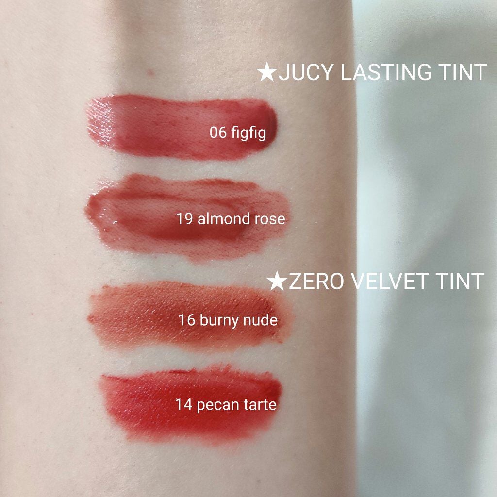 ジューシーラスティングティント/rom&nd/リップティントを使ったクチコミ(2枚目)