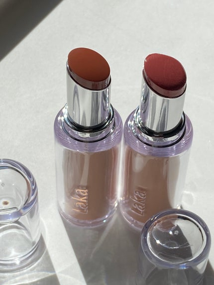 ボンディンググロウリップスティック/Laka/口紅を使ったクチコミ(2枚目)