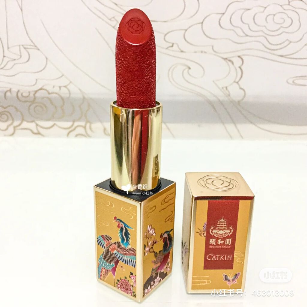 頤和園 コラボ 彫刻口紅/CATKIN/口紅を使ったクチコミ（1枚目）