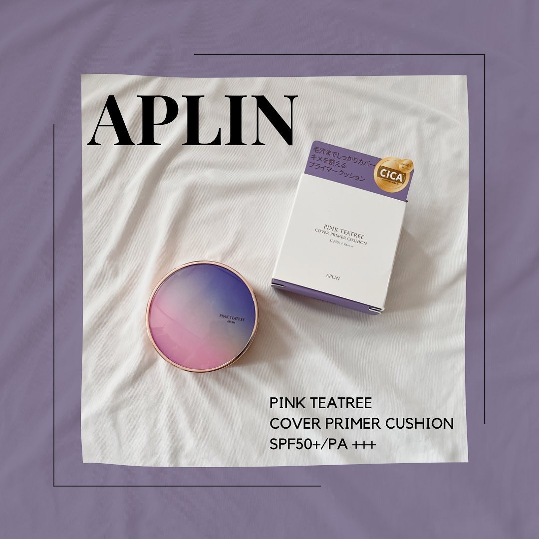 ピンクティーツリーカバープライマークッション/APLIN/クッションファンデーションを使ったクチコミ（1枚目）