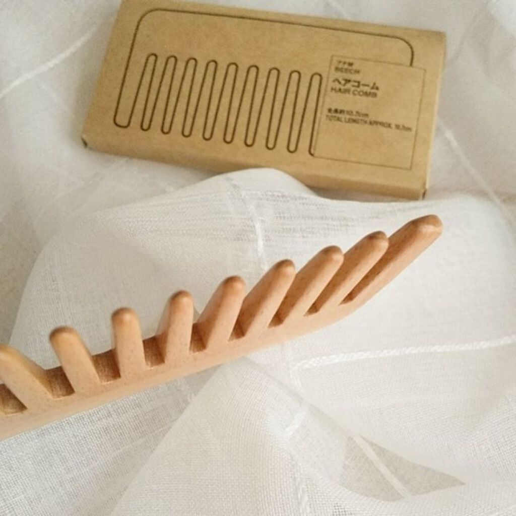 無印良品 ブナ材ヘアコームのクチコミ「無印良品
ブナ材ヘアコーム

────────────

無印良品「ブナ材ヘアコーム 」
素材.....」（3枚目）