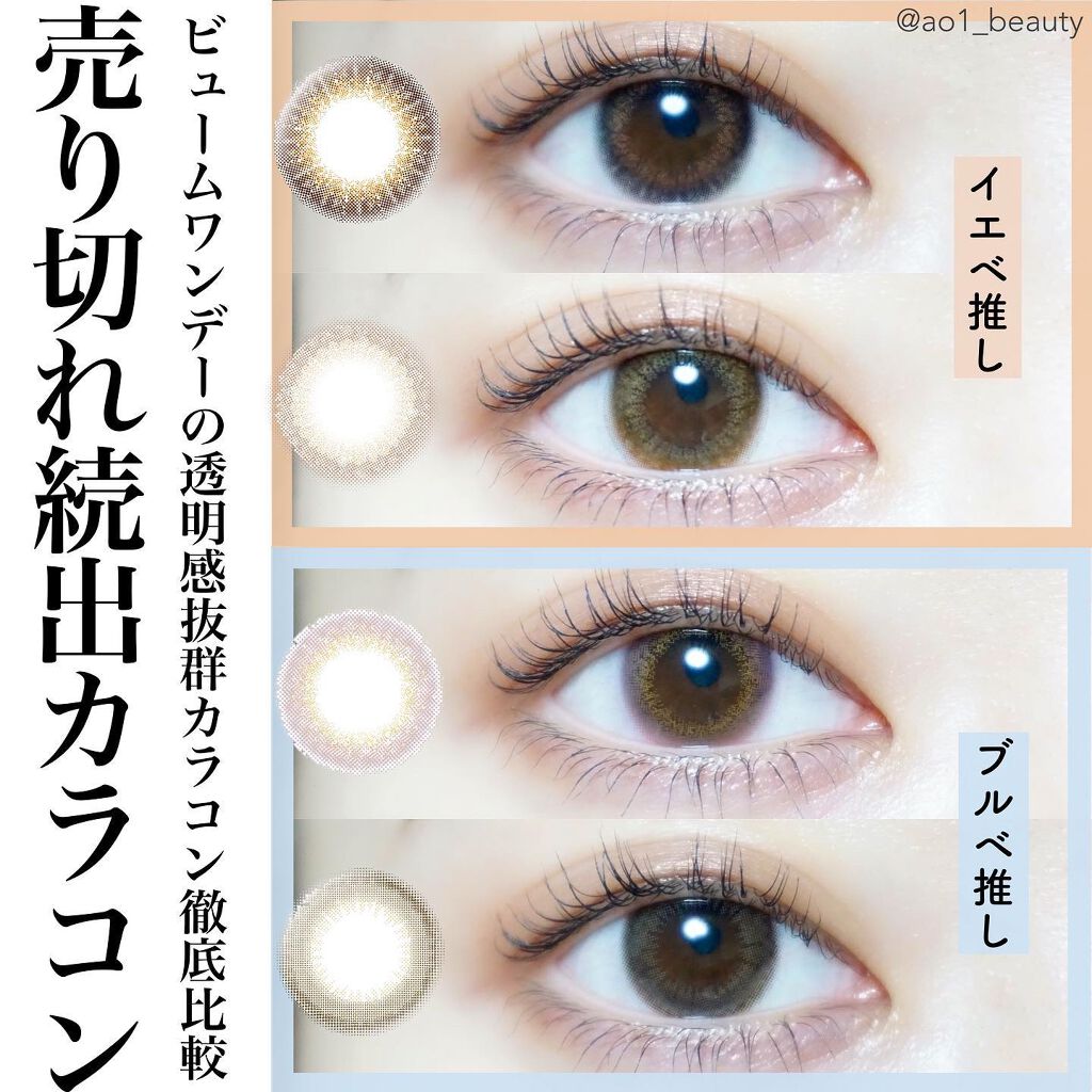 ビュームワンデー/ビューム/ワンデー（１DAY）カラコンを使ったクチコミ（1枚目）