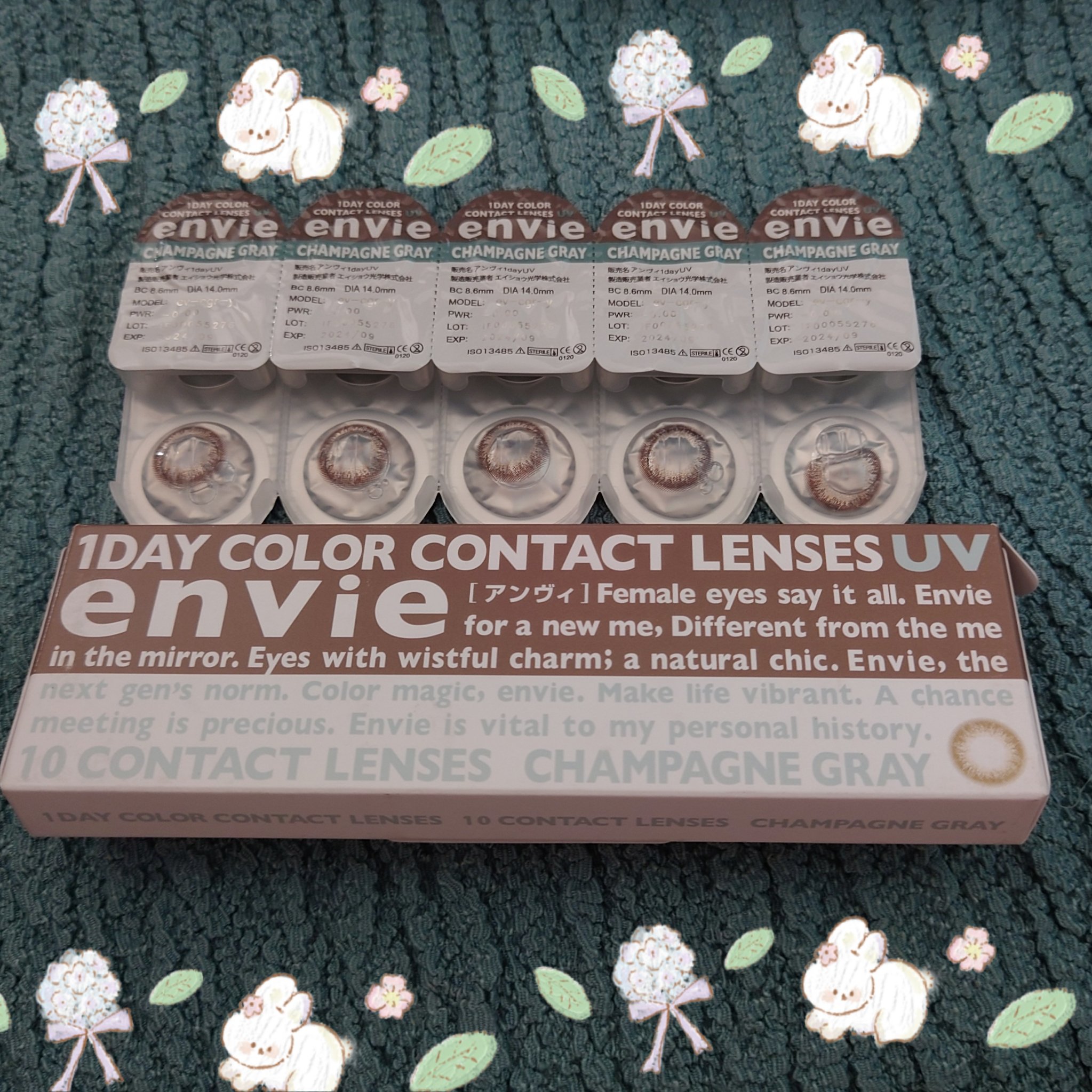envie 1day シャンパングレイ/envie/ワンデー（１DAY）カラコンを使ったクチコミ（1枚目）