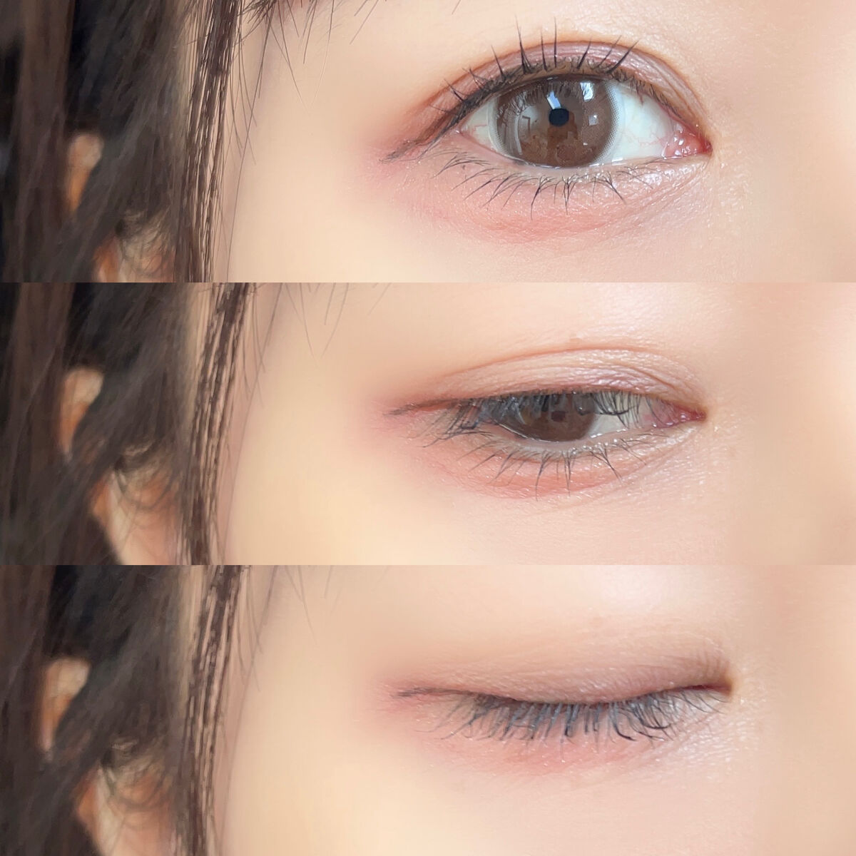 MFL リキッドアイライナー ブラウンブラック/DAISO/リキッドアイライナーを使ったクチコミ（2枚目）