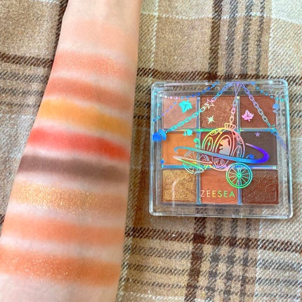 クォーツ 9色アイシャドウパレット(ドリームランドアイシャドウ)/ZEESEA/アイシャドウパレットを使ったクチコミ(5枚目)