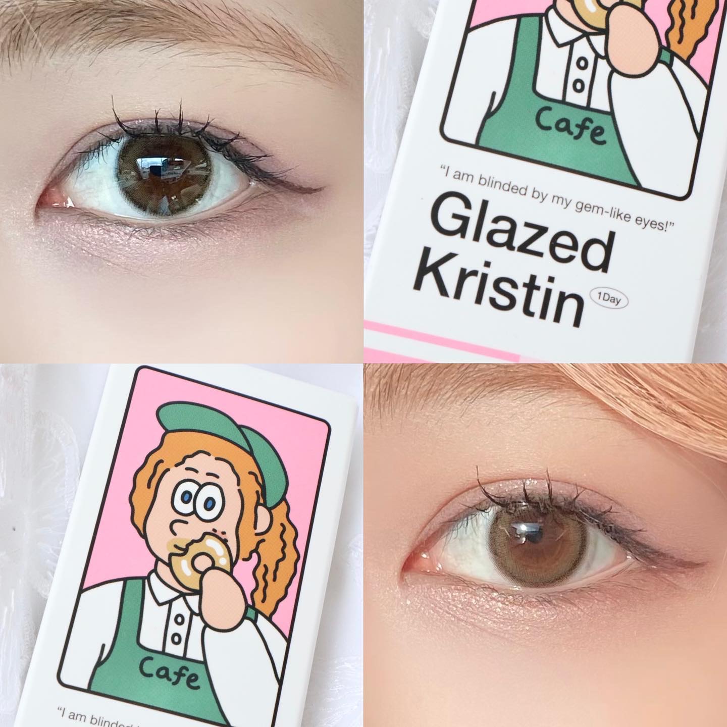 Glazed Krirtin/Hapa kristin/カラーコンタクトレンズを使ったクチコミ（1枚目）