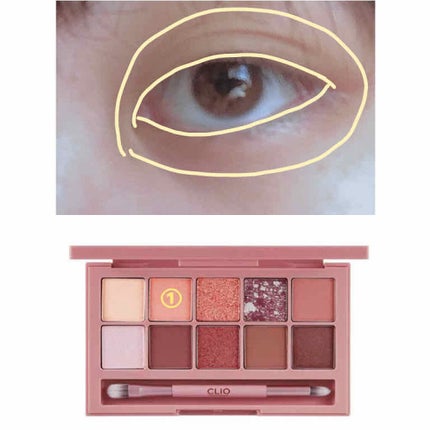 プロ アイ パレット/CLIO/アイシャドウパレットを使ったクチコミ(2枚目)