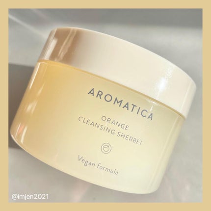 オレンジクレンジングシャーベット/AROMATICA/クレンジングバームを使ったクチコミ(1枚目)