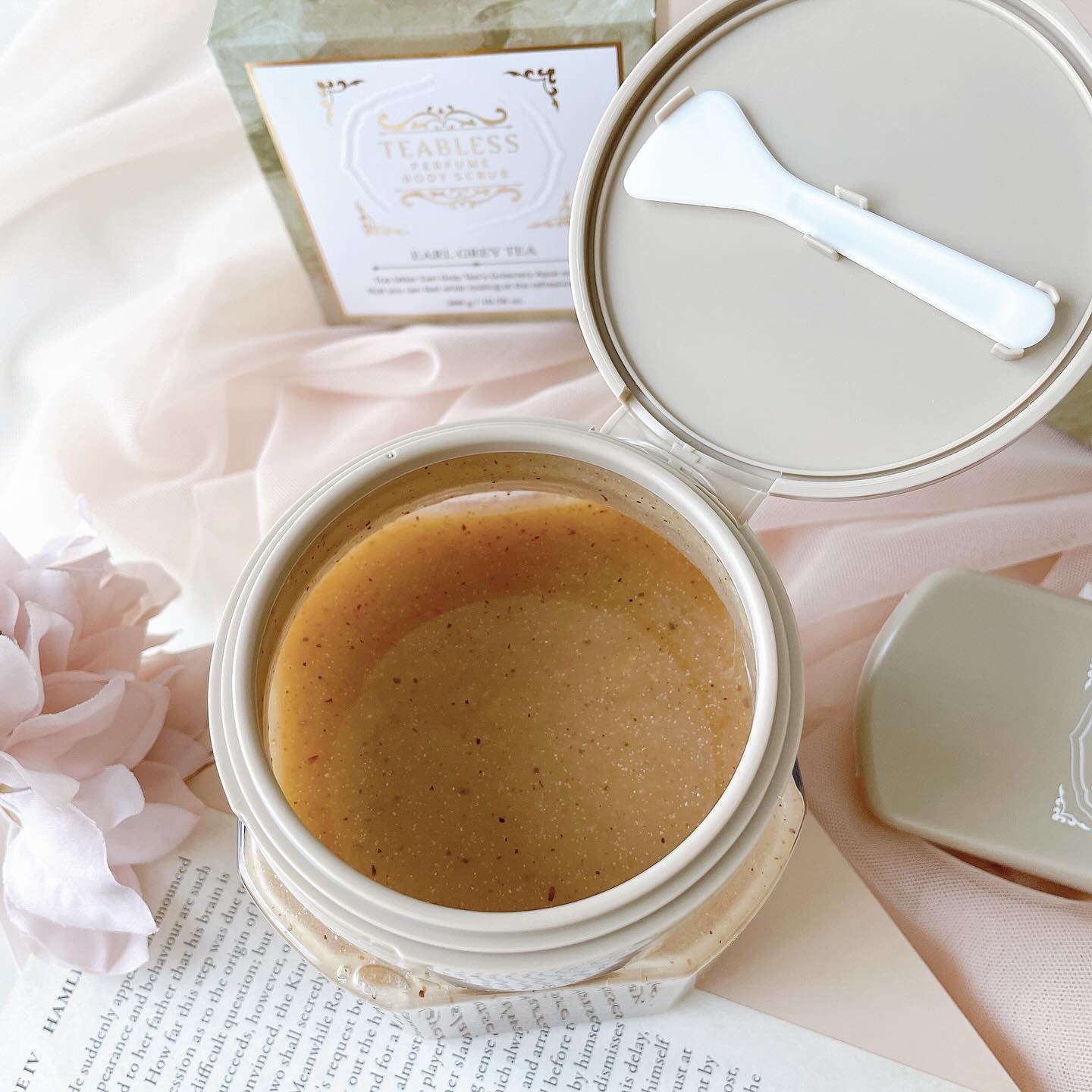 アールグレイティージャム ボディスクラブ/TEABLESS/ボディスクラブを使ったクチコミ（3枚目）