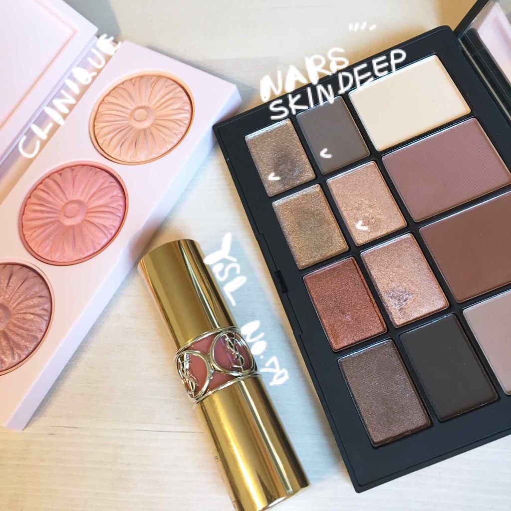 チーク ポップ オン ザ グロウ トリオ パレット/CLINIQUE/パウダーチークを使ったクチコミ（1枚目）