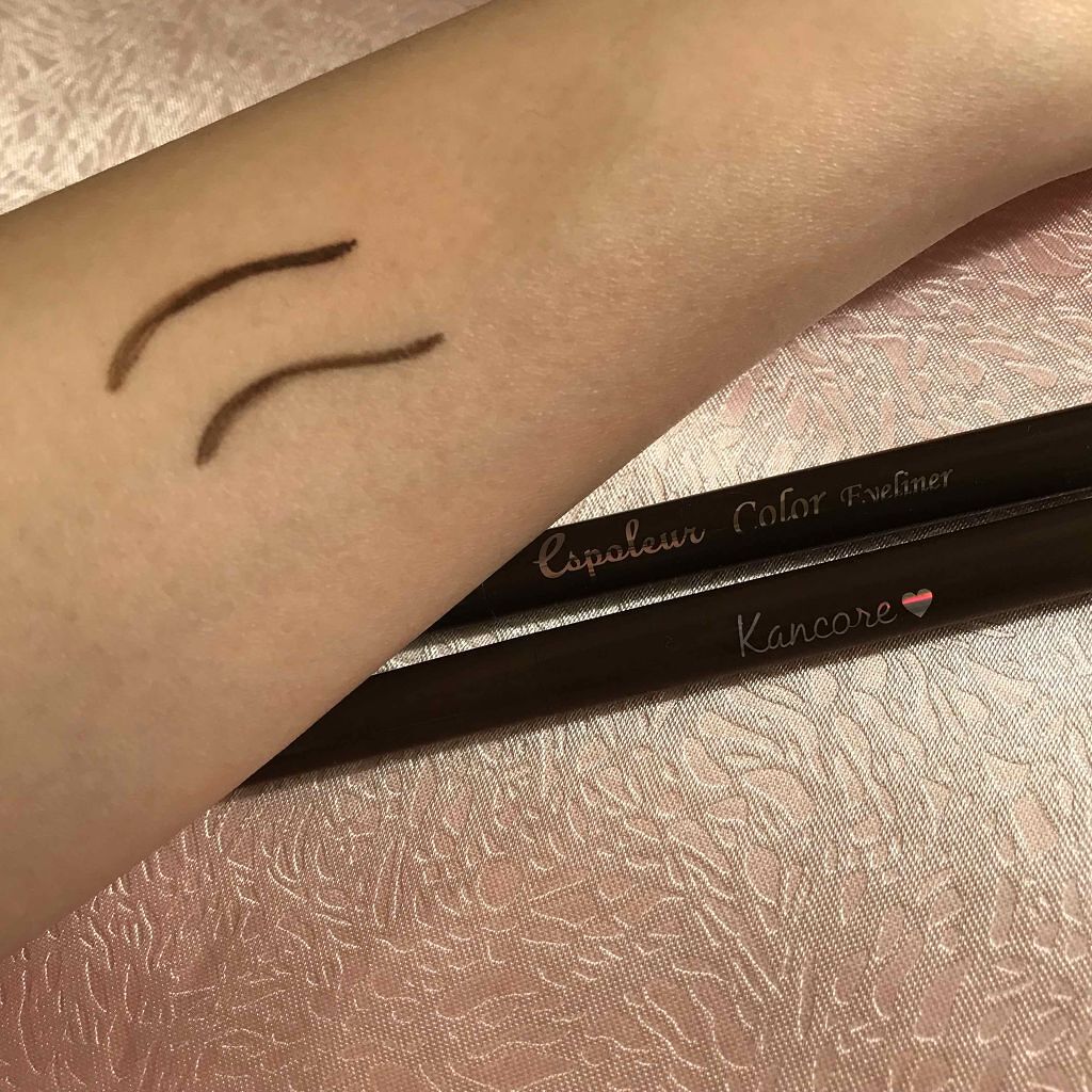 カンコレ リキッドアイライナー/DAISO/リキッドアイライナーを使ったクチコミ（2枚目）