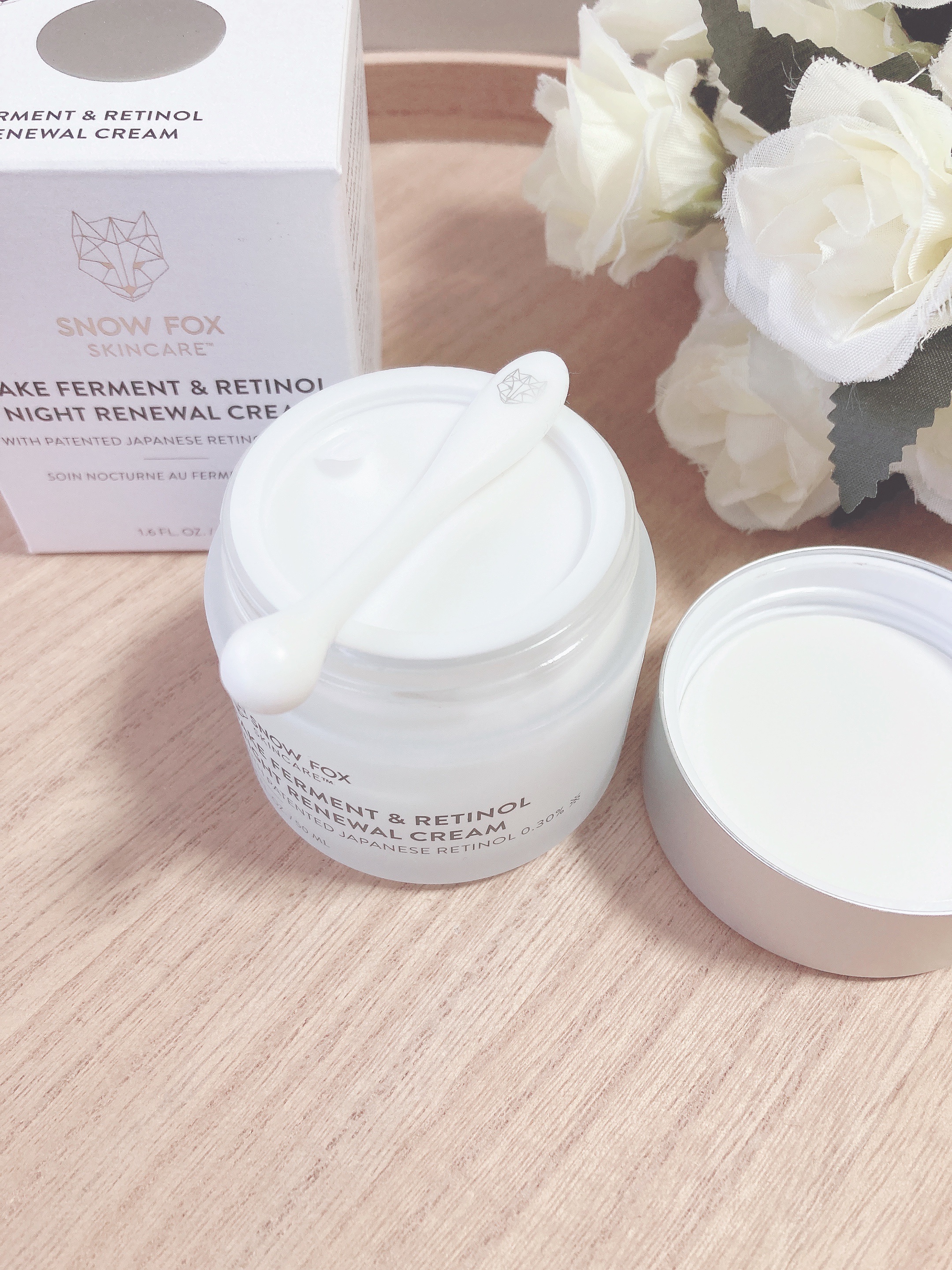 SAKE ナイトクリーム/SNOW FOX SKINCARE/フェイスクリームを使ったクチコミ（2枚目）